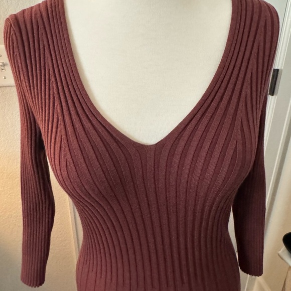 Wolford Elegant Burgundy Knit Midi Dress SZ XS NWT - Picture 5 of 12